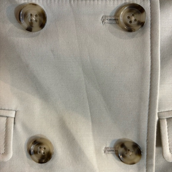 BANANA REPUBLIC Sz 10 Double Breasted Blazer Lined Shoulder Pads Classic Minimal - Picture 5 of 11